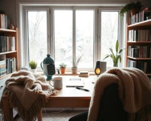 Hoe richt je een werkplek in voor koude maanden?