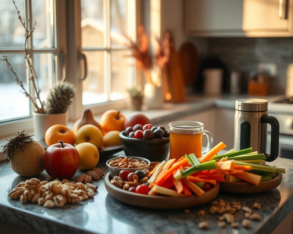 Wat zijn gezonde snacks voor koude middagen?