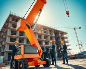 Hoe werkt compacte hijskraan verhuur bij bouwprojecten?