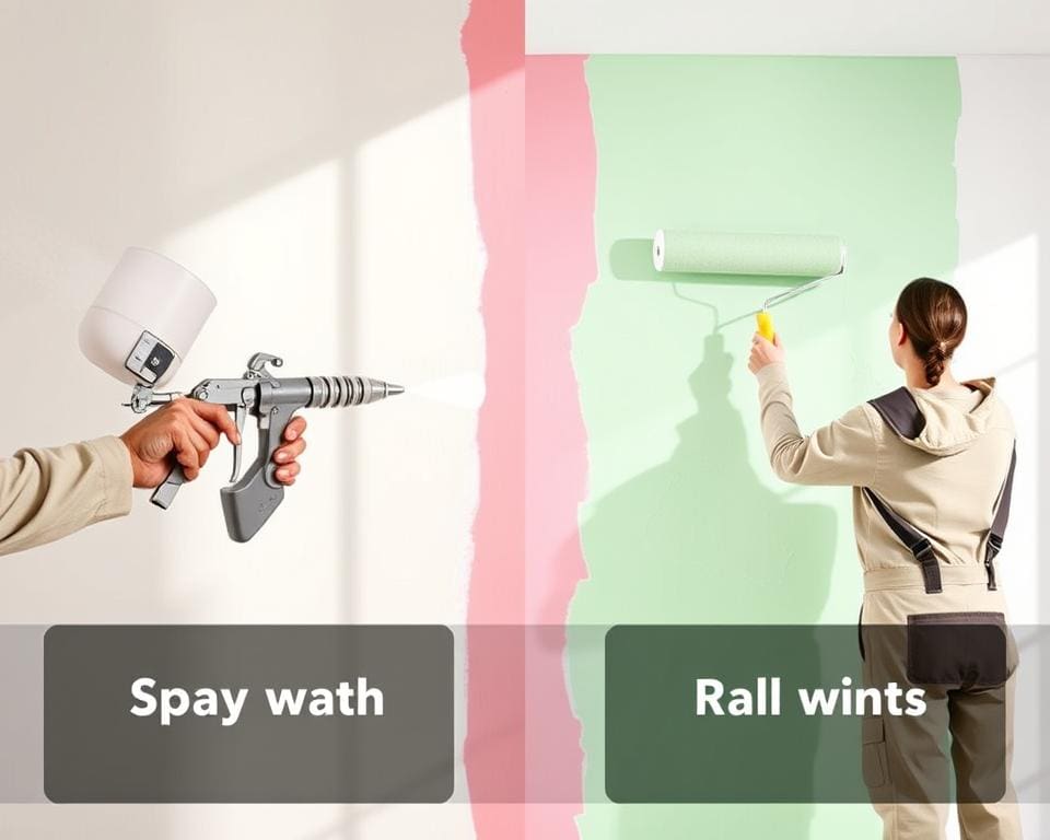 Is een latex spuiten beter dan rollen?