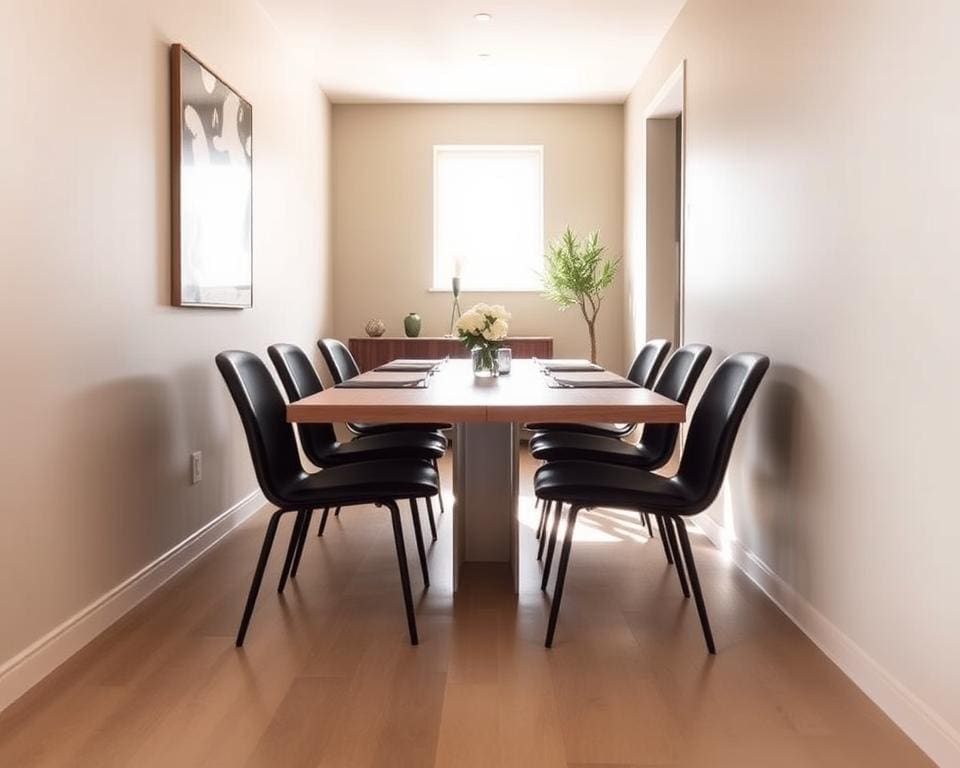 Welke eettafel past bij een smalle ruimte?