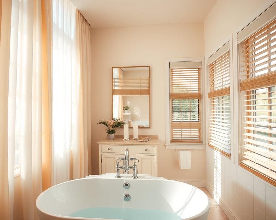 Welke raamdecoratie is geschikt voor de badkamer?