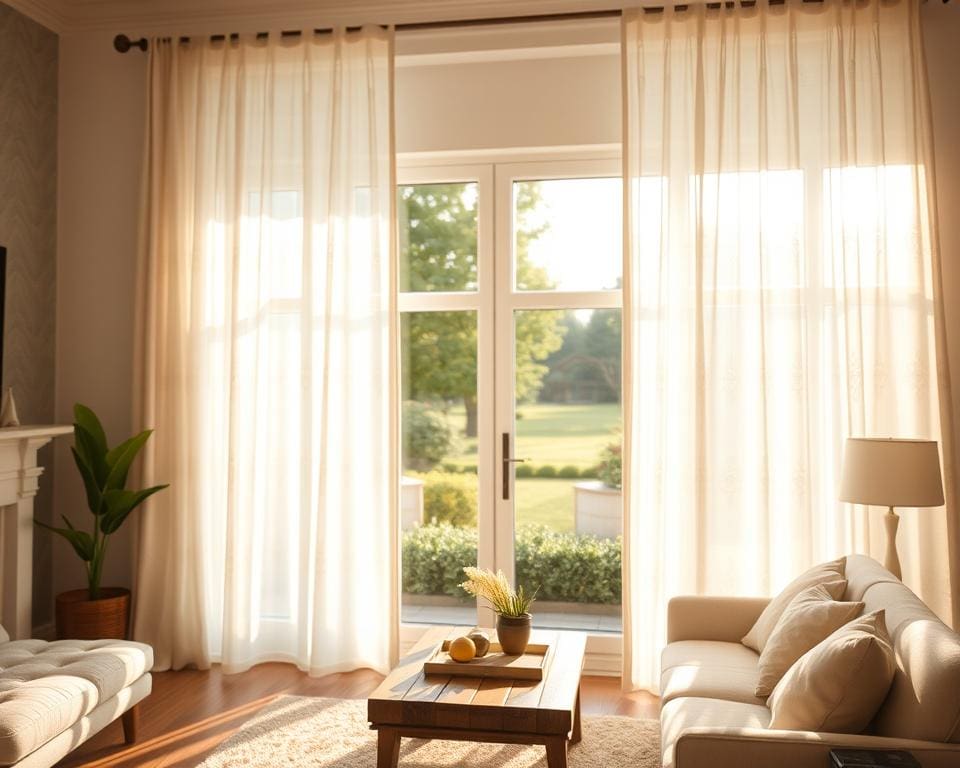 Welke vitrage laat veel daglicht door?