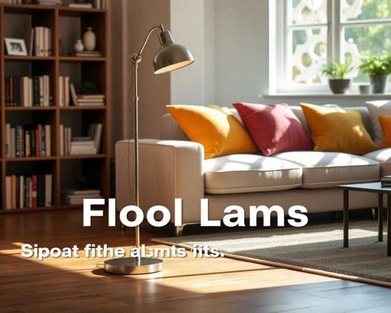 Welke vloerlamp past naast de bank?