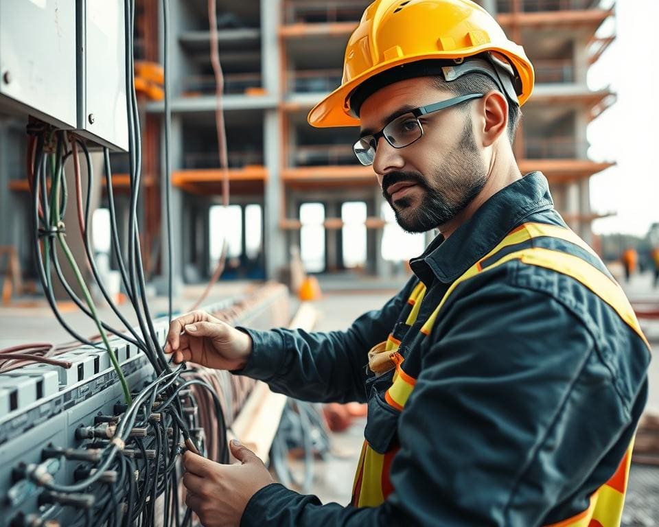 Werken als elektromonteur in de bouw