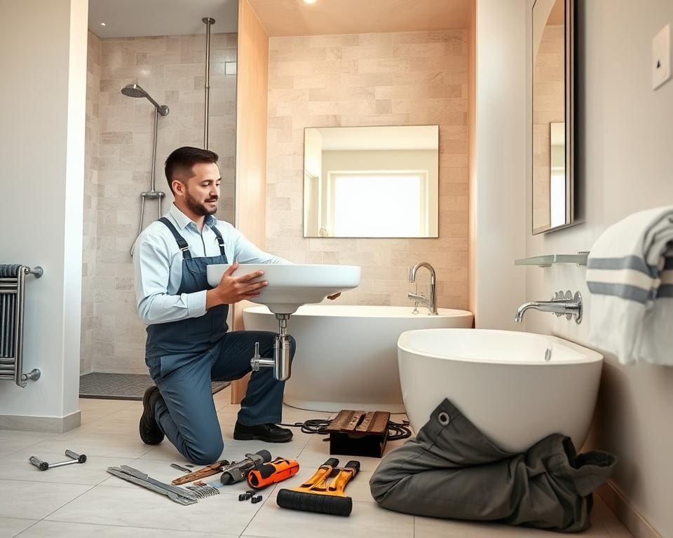 Hoe helpt een loodgieter bij een badkamerverbouwing?