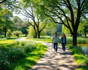 wandelen park ontspanning