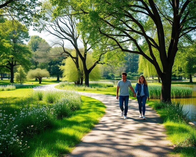 wandelen park ontspanning