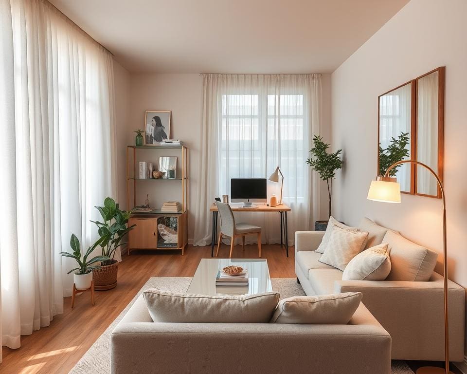 kleine woonkamer inrichten