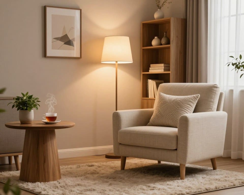 lege hoek woonkamer